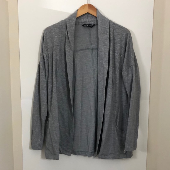 THE NORTH FACE medium gray cardigan - Picture 1 of 13
